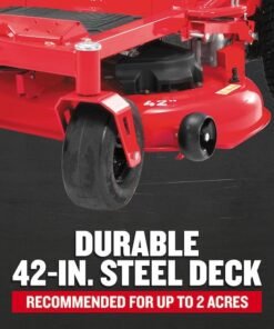 CRAFTSMAN Z5200 | 42 in Gas Zero-Turn Riding Lawn Mower | 20HP Kohler 7000 Twin-Cylinder Engine | High Back Seat (17RRFACS093) - Image 6