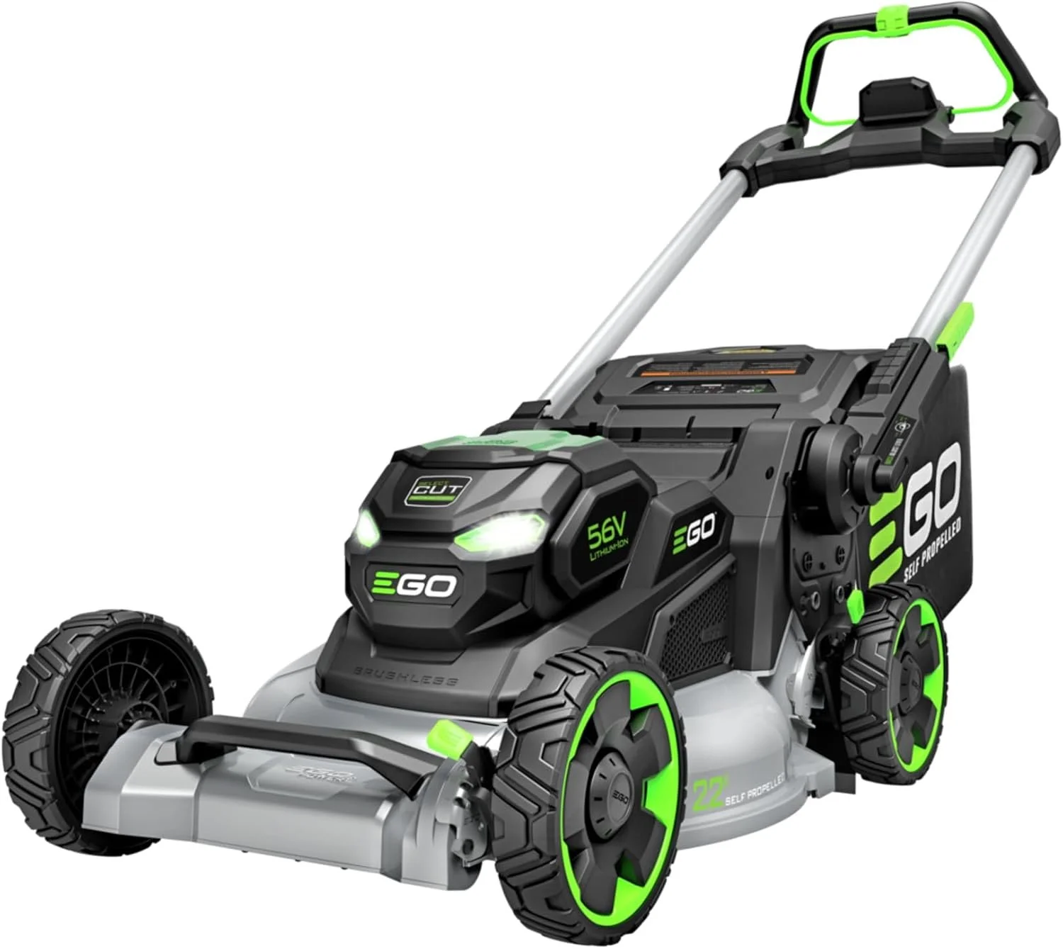 EGO Power+ LM2200SP 22″ Aluminum Deck Select Cut Self-Propelled Lawn Mowers
