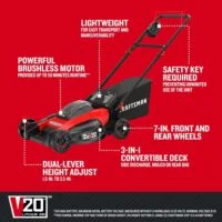 CRAFTSMAN V20 Lawn Mower, Push Mowers - Image 5