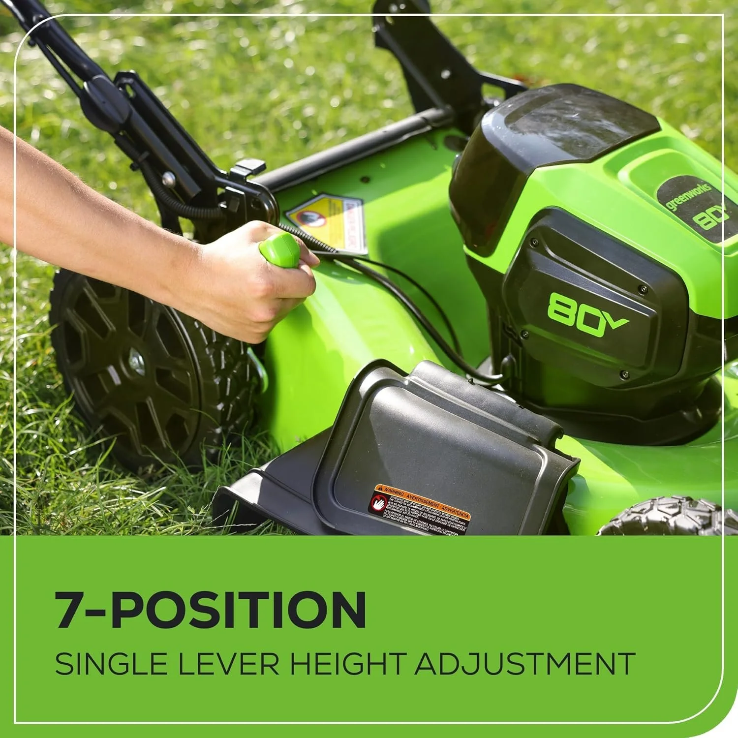 Greenworks 80V 21″ Cordless Self-Propelled Lawn Mowers - Image 4