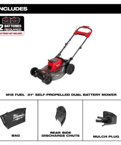 Alternative view of Milwaukee 2823-22HD M18 FUEL Self-Propelled Dual Battery Mower Kits