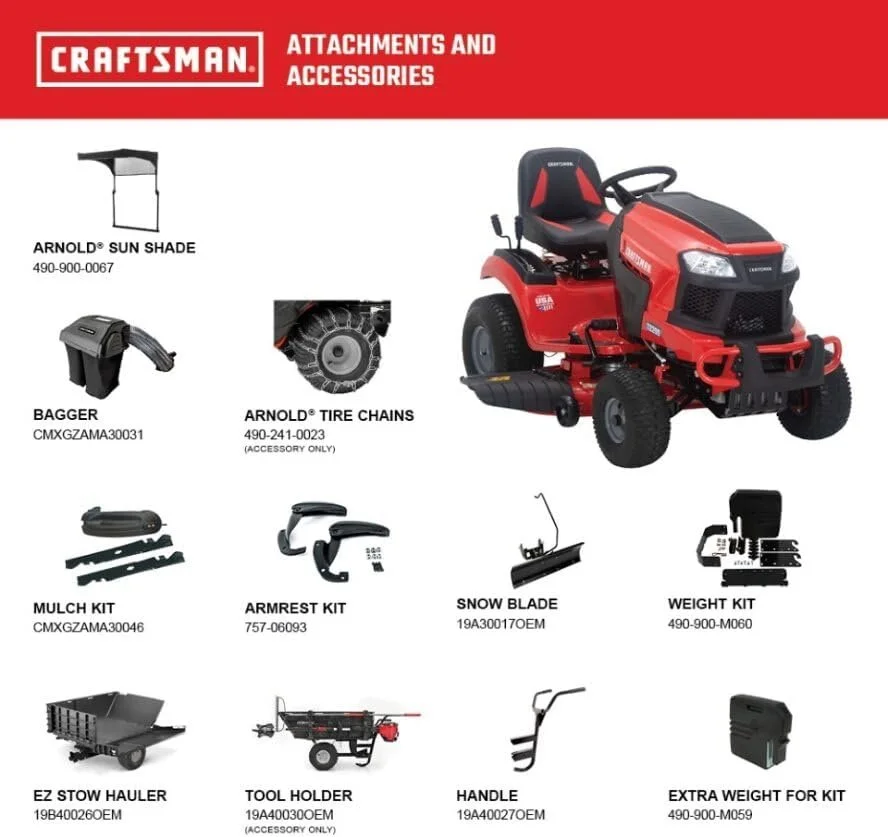 Craftsman T2200K 42-in 20 HP 725cc Hydrostatic Riding Mowers - Image 2