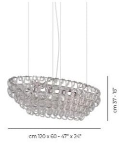 Giogali Oval Glass Chandelier - Image 3
