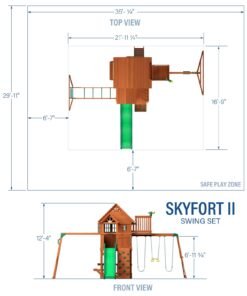 Alternative view of Skyfort II Swing Set