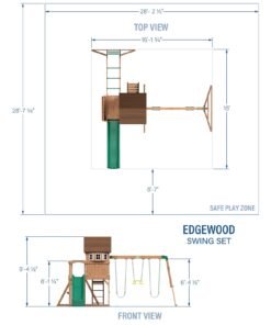 Alternative view of Edgewood Swing Set