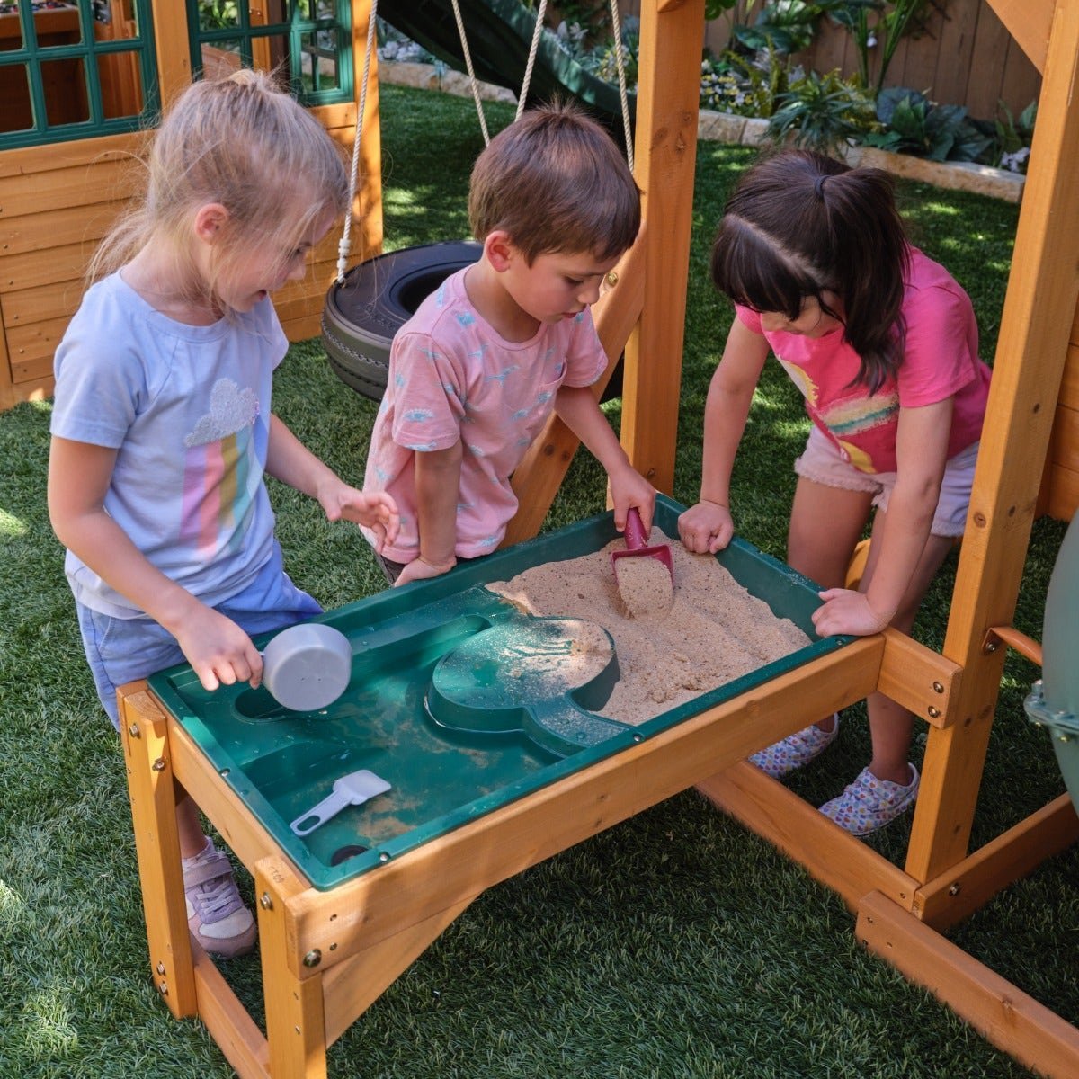 Bear Cave Lodge Swing Set – Installation Available - Image 22
