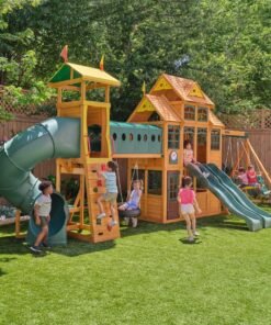 Bear Cave Lodge Swing Set – Installation Available