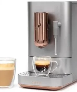Café Affetto Automatic Espresso Machine + Milk Frother | Built-In & Adjustable Espresso Bean Grinders | One-Touch Brew in 90 Seconds | Steel Silver, 1.2 Liter, (C7CEBBS2RS3) - Image 7