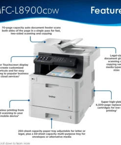 Brother MFC-L8900CDW Business Color Laser All-in-One Printer - Image 3