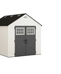 Suncast Tremont 8 ft. x 10 ft. Storage Shed with Floors – Ice Cube|BMS8125 - Image 4
