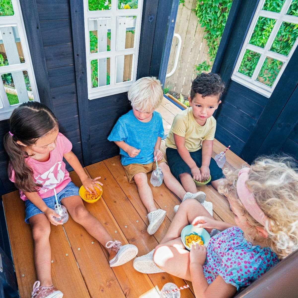 Cozy Escape Playhouse – Navy – Installation Available - Image 6