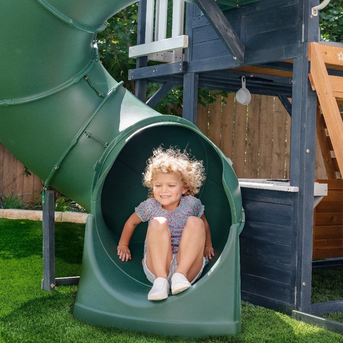 Cozy Escape Playhouse – Navy – Installation Available - Image 2
