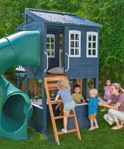 Cozy Escape Playhouse – Navy – Installation Available - Image 5