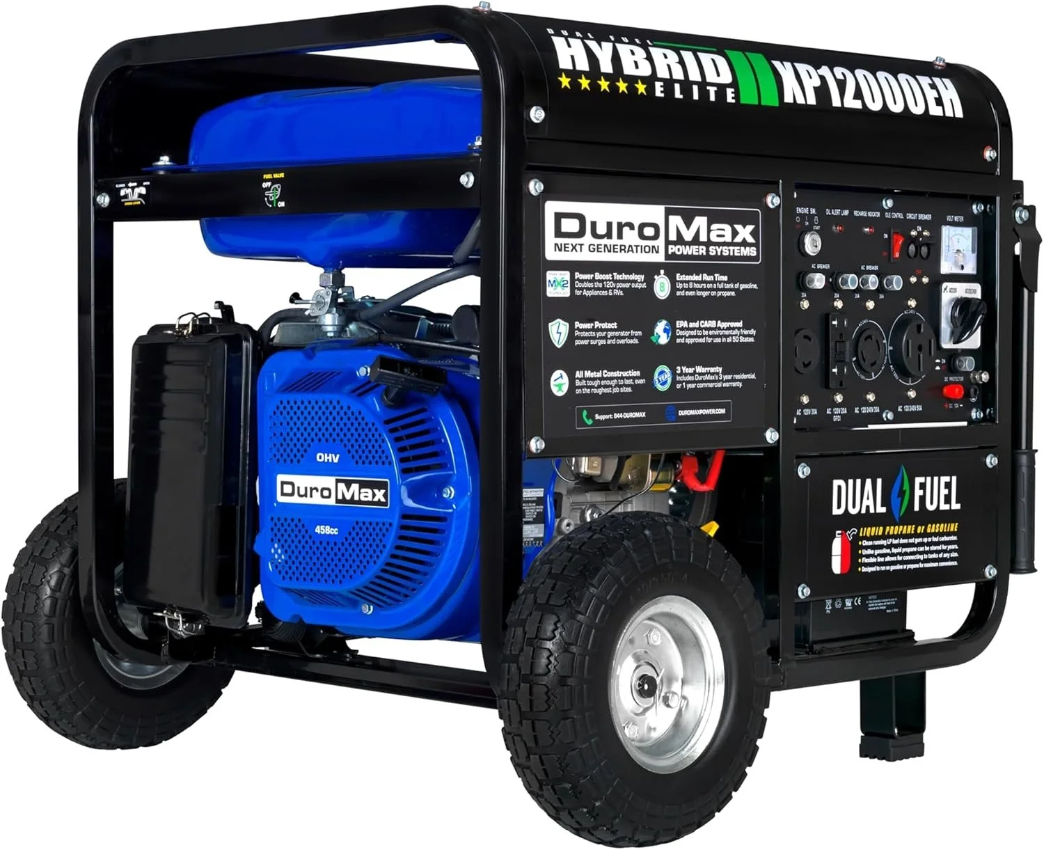DuroMax XP12000EH 12,000 Watt Dual Fuel Portable Generators. - Image 5