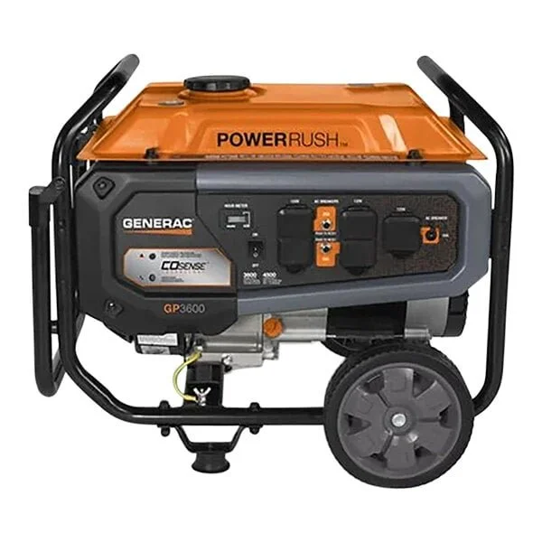 Generac GP Series GP3600 Gasoline-Powered Portables Generators with Recoil Pull Start 7721 – 3,600/4,500W, 120V - Image 4