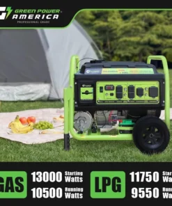 13,000W Dual Fuel Portable Generator, Powered by Gas or Propane, Electric Start, Home Backup & RV Readys. - Image 5