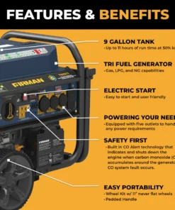 Firman 11600W Tri Fuel Portable Generators. - Image 5