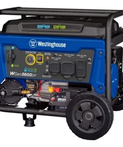 Westinghouse 4650 Peak Watt Dual Fuel Portable Generator, Remote Electric Start, RV Ready Outlets. - Image 5