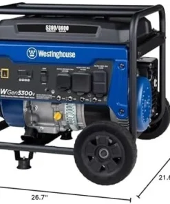 Westinghouse 6600 Peak Watt Home Backup Portable Generator, Transfer Switch Ready 30A Outlet, RV Ready 30A Outlets. - Image 6