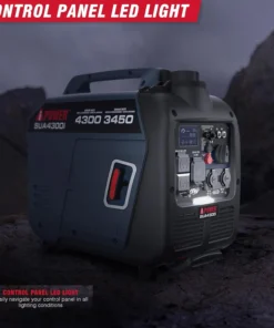Alternative view of A-iPower 4300-Watt Inverter Generators.