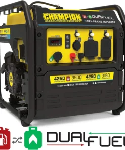 Alternative view of Champion 4250-Watt Dual Fuel RV Ready Open Frames Inverter Generators