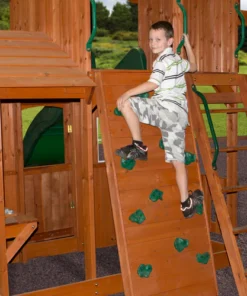 Alternative view of Backyard Discovery Shenandoah Cedar Wood Swing Set Slide