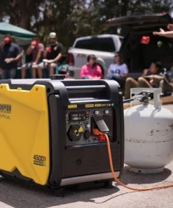 Alternative view of Champion 4,500-Watt Portable Dual Fuel Inverters Generators 200991