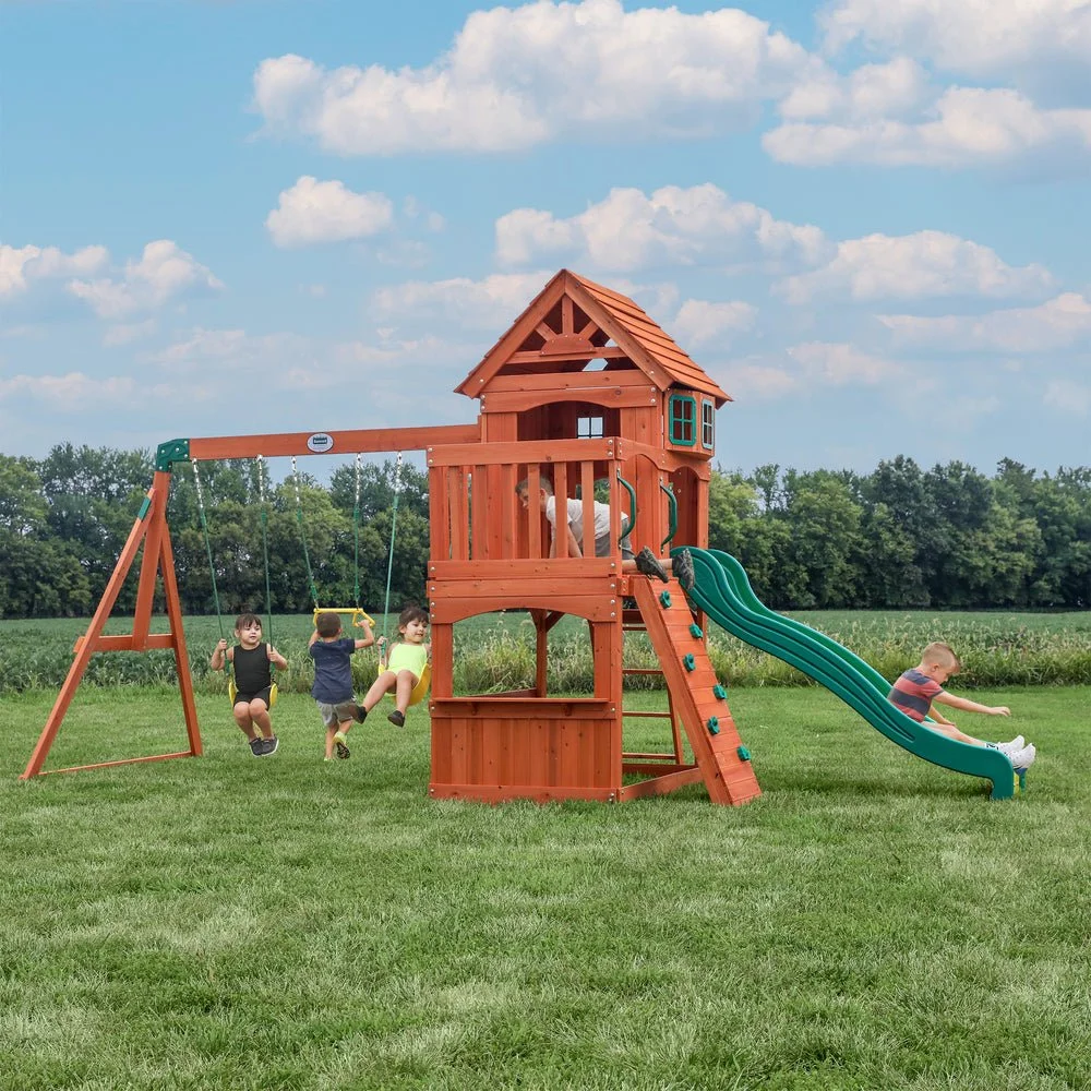 Backyard Discovery Atlantis Wooden Swing Set - Image 3