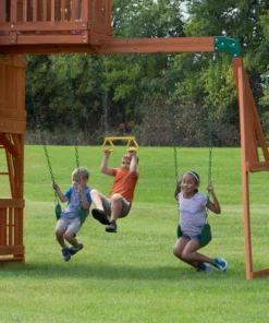 Backyard Discovery Skyfort II Cedar Wood Swing Set - Image 3