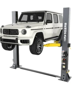 12,000-Lb. Capacity Open-Top Two-Post Car Lift – Low-Ceiling Floorplate Design