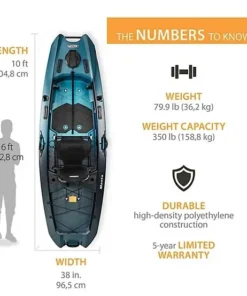 Aurora Fusion Lifetime Manta 10 ft. Sit-On-Top Angler Kayaks - Image 3