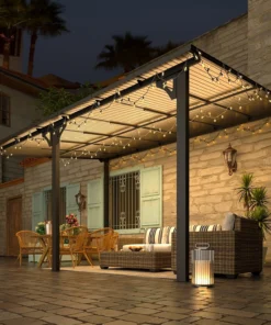 Aecojoy 10 ft. x 14 ft. Dark Gray Aluminums Patio Covers - Image 3