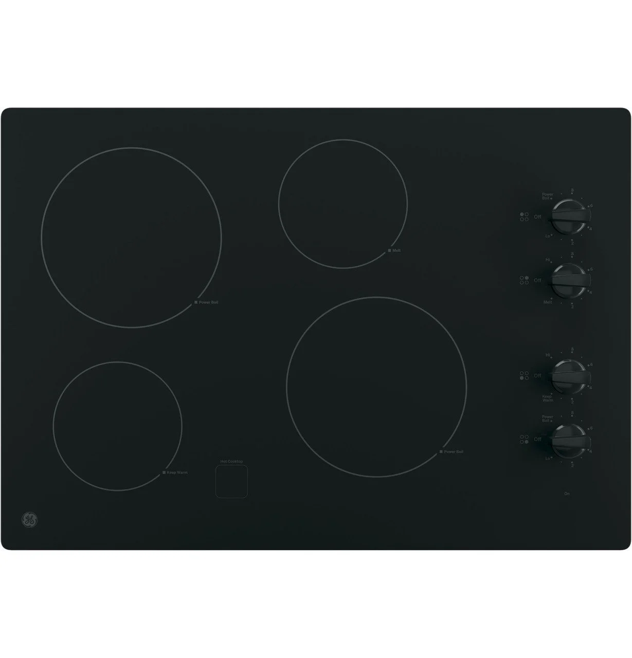 GE 30″ Built-In Knob Control Electric Cooktops JP3030DWBB - Image 5