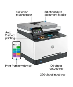 HP Color LaserJet Pro MFP 3301fdw | Colors | Print, copy, scan, fax | Wireless | 499Q5F#BGJ - Image 3