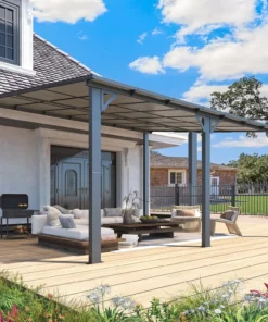 Aecojoy 14×12 ft Aluminum Pergola with Canopys