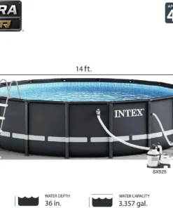 Intex Ultra XTR 14 ft. Round 42 in. Deep Soft Sided Above Ground Swimming Pools - Image 3