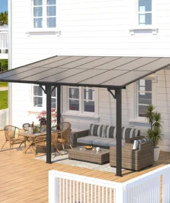 Alternative view of Aecojoy Aluminum Pergola with Canopys