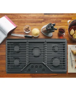 Alternative view of GE Profile Series 36″ Built-In Gas Cooktops PGP7036DLBB