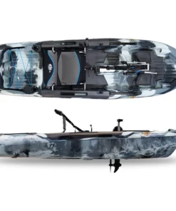 3 Waters Big Fish 108′ Length Urban Camo Pro Fish Pedals Drive Cathedral Hull