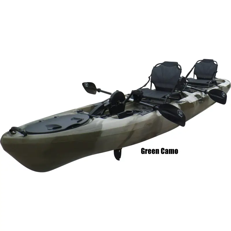 BKC PK14 14′ Tandem Sit-On-Top Pedal Drive Kayaks - Image 4