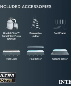 Alternative view of Intex Ultra XTR Rectangular Swimming Pool Set with Pumps