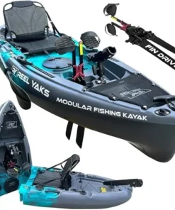Reel Yaks Raptor Modular Fishing Kayak – 9.5ft Lightweight Sit On Top Kayak for Adults & Youth – Stable & Portable, Ideal Space-Saving Design for Travels – 380lbs Capacity - Image 4