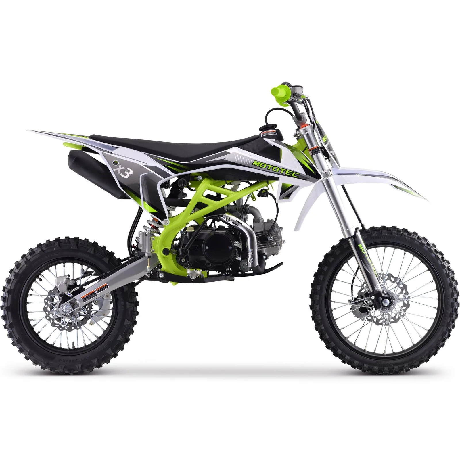 MotoTec X3 125cc 4-Stroke Gas Dirt Bikes - Image 2