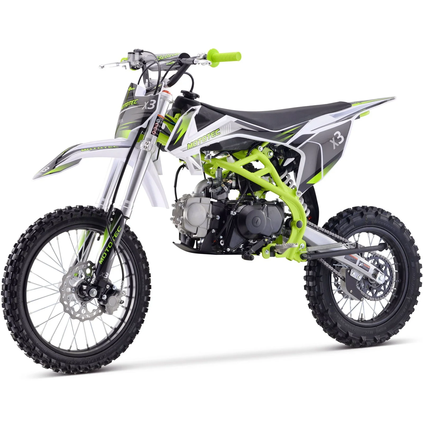 MotoTec X3 125cc 4-Stroke Gas Dirt Bikes - Image 4
