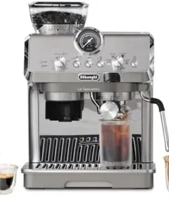 De’Longhi La Specialista Arte Evo Espresso Machine – Compact Cold Brew Coffee Maker with Grinder, Milk Steam Wand/Frother & Tamping Tools – Home Barista Kit for Lattes, Cappuccinos, Iced Coffees
