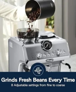 De’Longhi La Specialista Arte Evo Espresso Machine – Compact Cold Brew Coffee Maker with Grinder, Milk Steam Wand/Frother & Tamping Tools – Home Barista Kit for Lattes, Cappuccinos, Iced Coffees - Image 5