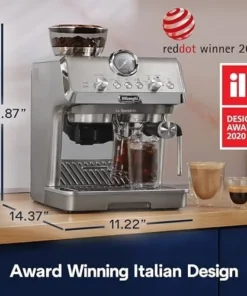 De’Longhi La Specialista Arte Evo Espresso Machine – Compact Cold Brew Coffee Maker with Grinder, Milk Steam Wand/Frother & Tamping Tools – Home Barista Kit for Lattes, Cappuccinos, Iced Coffees - Image 4