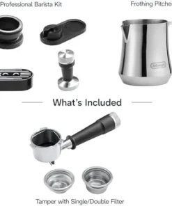 De’Longhi La Specialista Arte Evo Espresso Machine – Compact Cold Brew Coffee Maker with Grinder, Milk Steam Wand/Frother & Tamping Tools – Home Barista Kit for Lattes, Cappuccinos, Iced Coffees - Image 3
