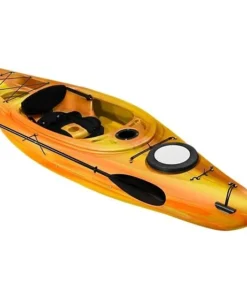 Alternative view of Sun Dolphin Simcoe 10.4, Sit-in Recreational Kayaks with Paddle, Tequila Sunrise