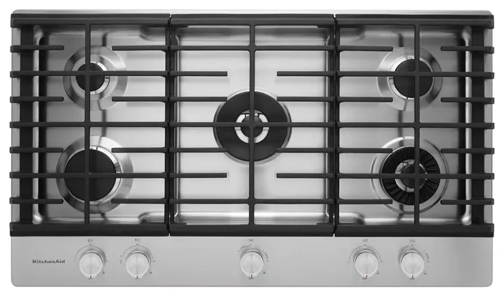 KitchenAid 36″ 5-Burner Gas Cooktops with Griddle - Image 4